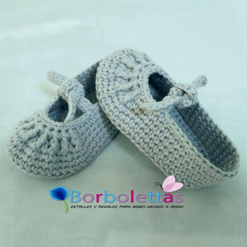 Merceditas de Nudo Gris Perla