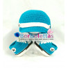Conjunto de Gorrita y Zapatillas Deportivas Turquesa