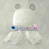 Conjunto de Zapatillas Deportivas con Gorro de Osito Blanco