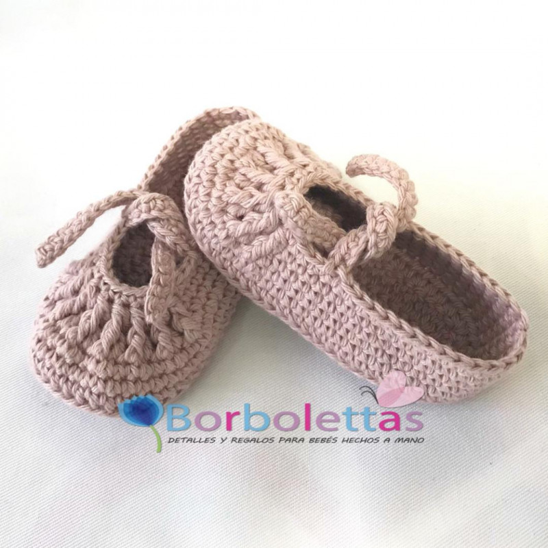 Merceditas de Nudo Rosa Empolvado
