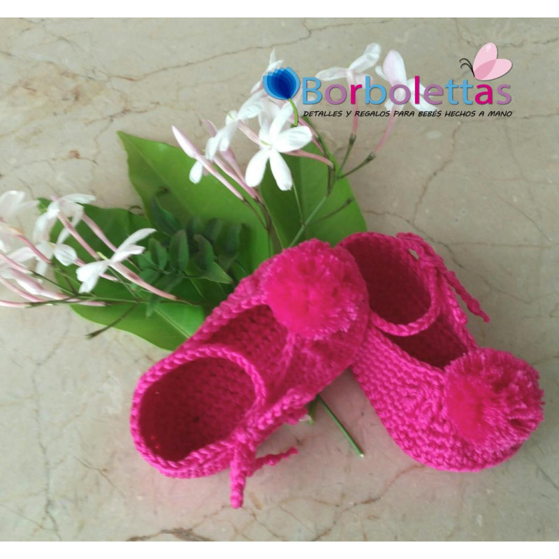 Bailarinas Pompón Fucsia