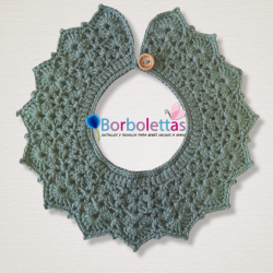 Cuello Peter Pan Verde...
