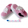 Patucos para Bebé Estilo Runner Rosas