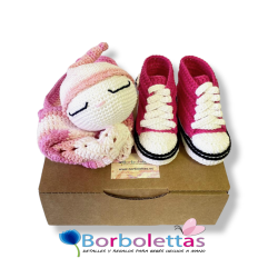 Conjunto Flora. Fucsia