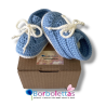 Botitas Merino Azul Cielo