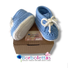 Botitas Merino Azul Cielo