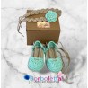 Conjunto de Alpargatas y Diadema Camel Verde