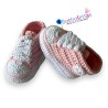 Patucos para Bebé Estilo Deportivo Rosa Claro