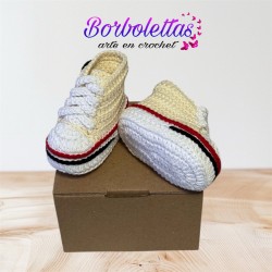 Patucos para Bebé Estilo Deportivo Clásicas Beige