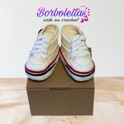 Patucos para Bebé Estilo Deportivo Clásicas Beige