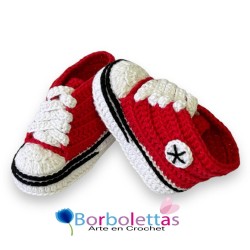 patucos-bebe-estilo-deportivo-rojo-hechos-a-mano