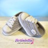 Patucos Estilo Deportivo Gris Perla