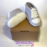 Patucos Estilo Deportivo Gris Perla