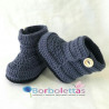 Botas de Lana de Merino Azul Jeans