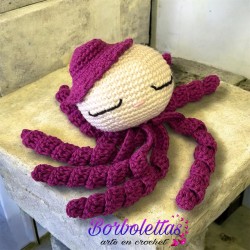 Canastilla de Pulpo y Patucos Berenjena
