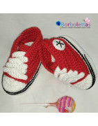 www.borbolettas.es patucos Estilo Deportivo para bebés hechos a mano